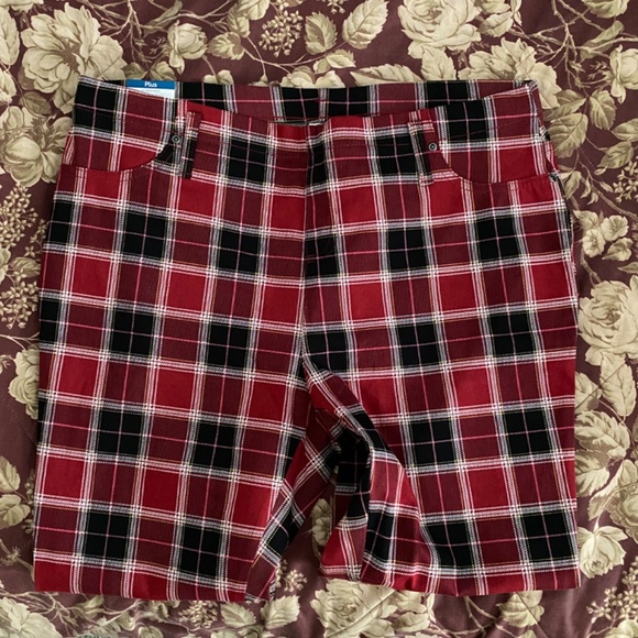 Terra & Sky plaid jegging 1x (16w-18w) - Picture 2 of 5
